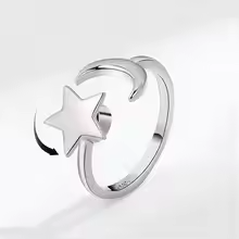 Sunflower Rotating Anxiety Ring For Women Spinner Fidgets Adjustable Open Rings Cute Animal Butterfly Turtle Bague Anti Stress