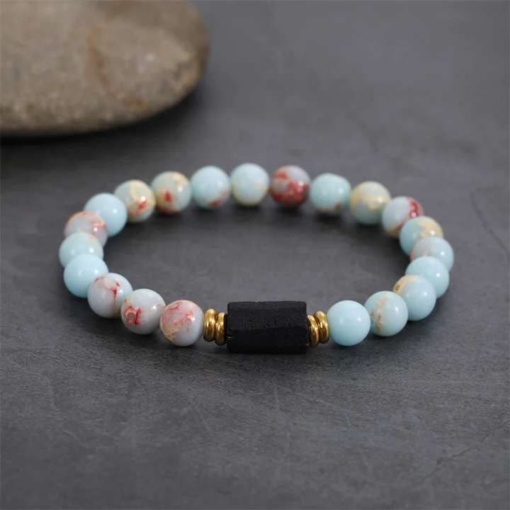 Raw Black Tourmaline Black Tourmaline bracelet, 6mm wrist mara, protection, grounding, stress relief, root chakra,1pc