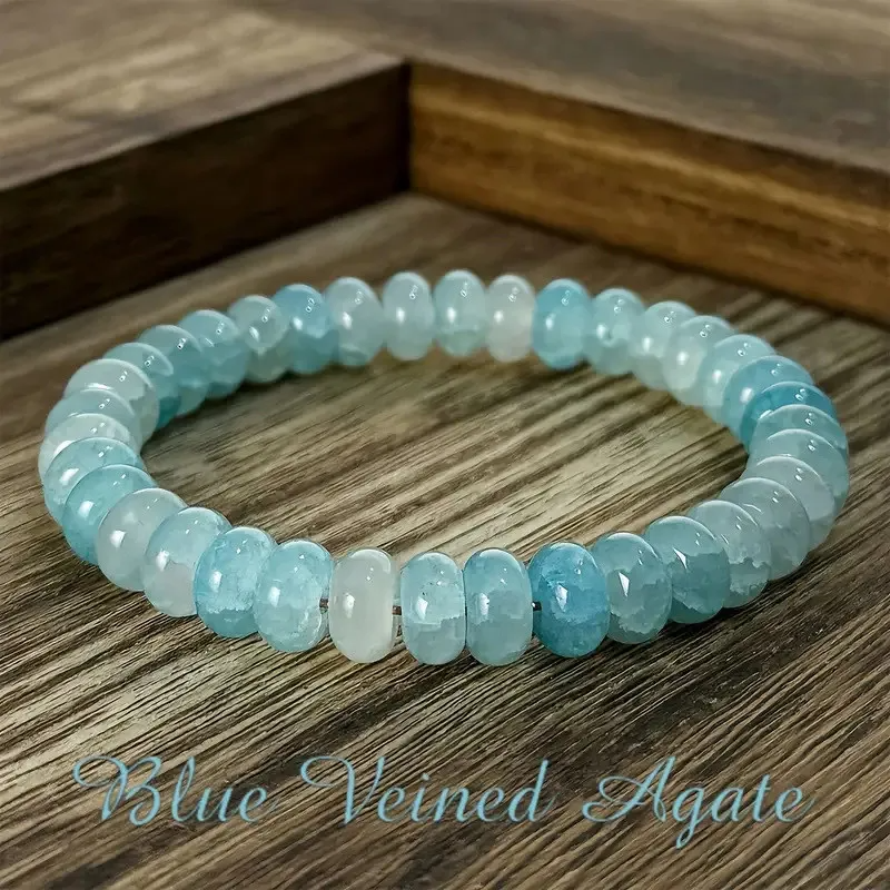 1/pc Elegant Pink Agate Anti Anxiety Bracelet for Relaxation Natural Stone, Bohemian and Retro Style Perfect Gift for Men Women